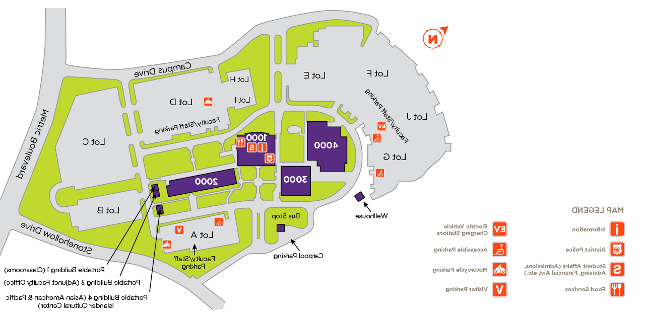 Map illustration of ACC Northridge Campus